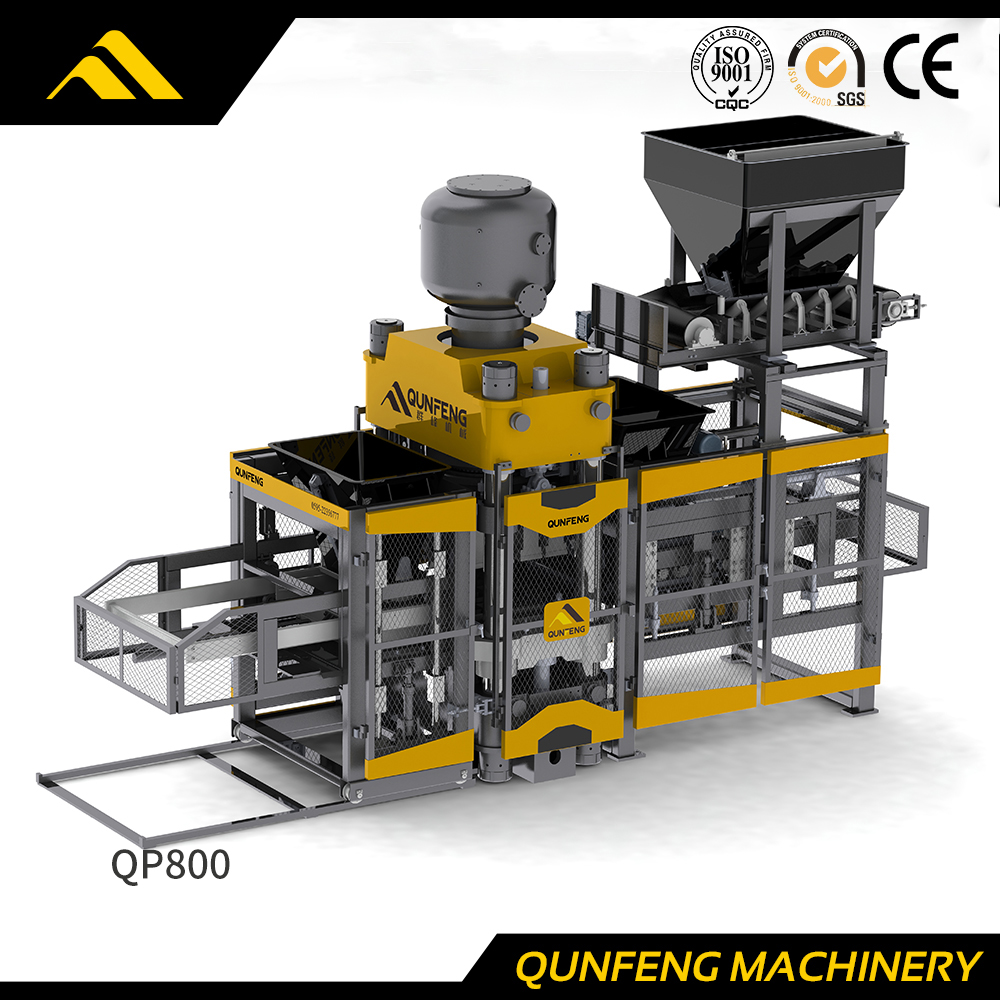 Machine à briques de presse hydraulique entièrement automatique QP800