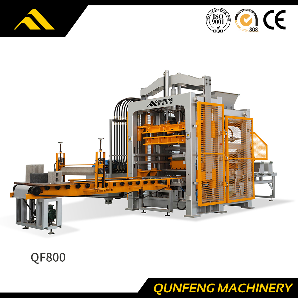 Machine de fabrication de blocs automatique de la série QF en Chine (QF800)