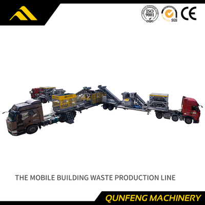 La ligne de production de déchets de construction mobile